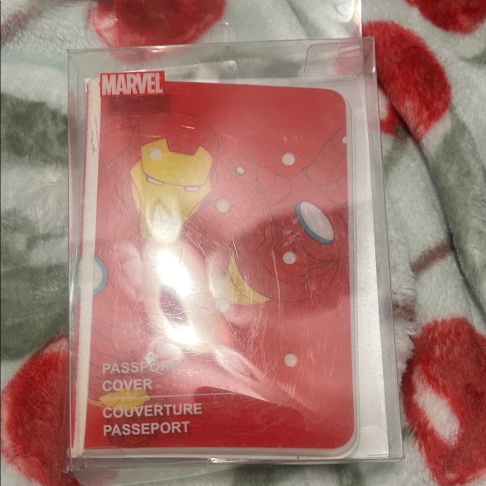 Marvel Red Iron Man & Spider-Man Travel Passport Sleeve
